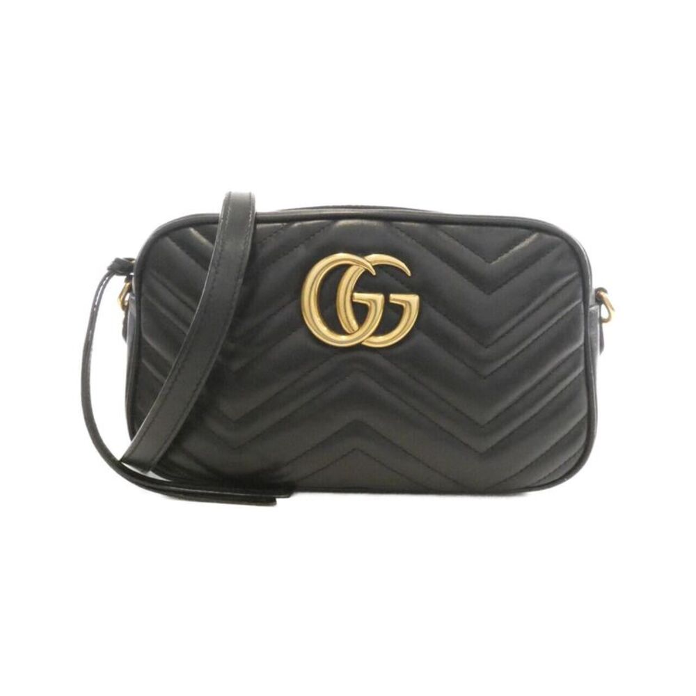 Gucci GG Marmont Quilted Chevron Leather Shoulder Bag